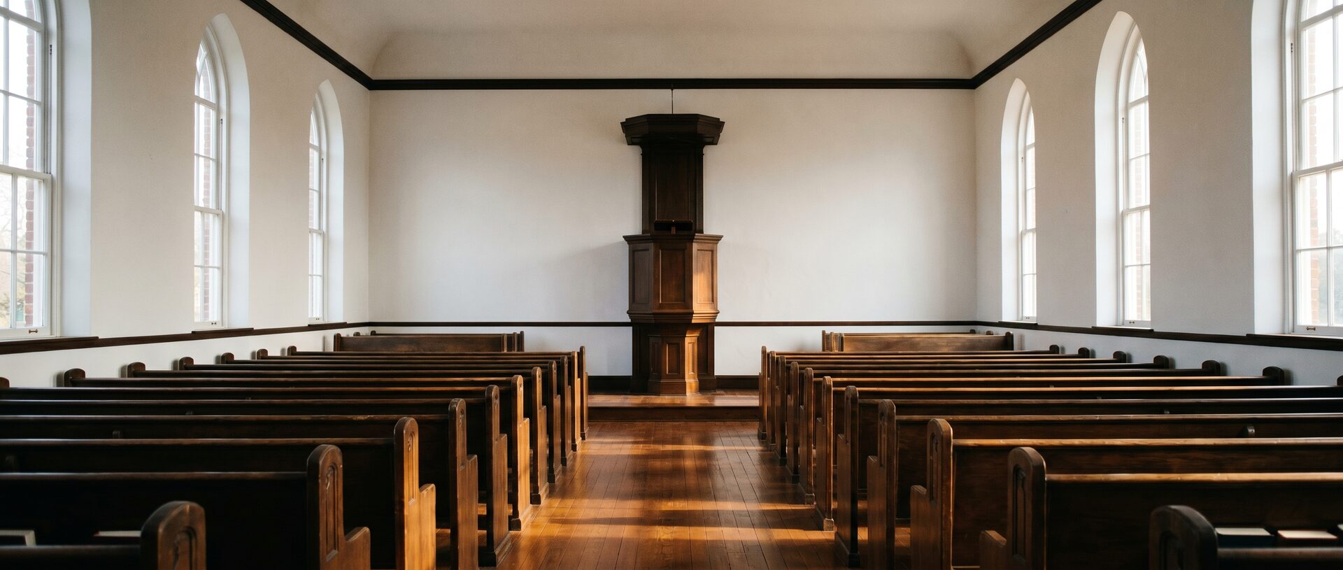 The sanctuary at Covenant Presbyterian Church